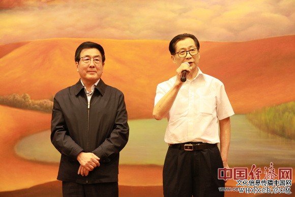 著名画家吴东魁在甘肃捐资助学 林铎出席仪式